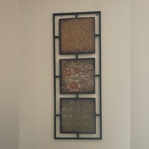 3 Tier Metal Contemporary Wall Decor